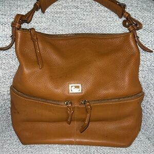 Dooney & Bourke Dillen Medium Pocket Sac - Burnt Orange, Soft Pebble Leather